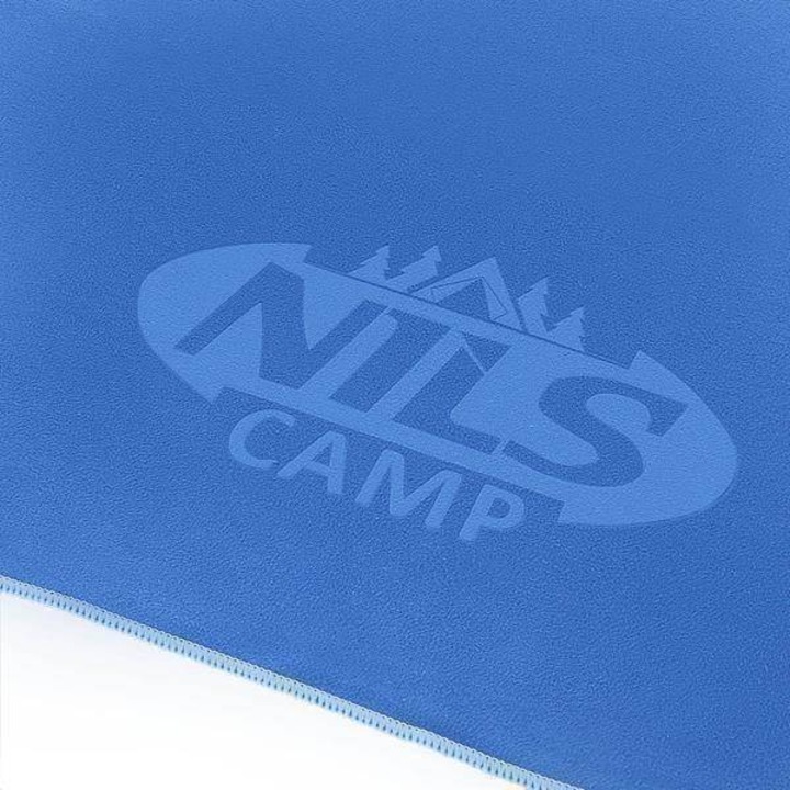 Микрофибърна кърпа, Nils Camp, полиестер, синя, 180x100 см
