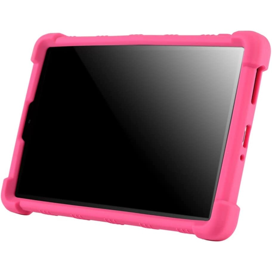 Husa de tip stand Sigloo, pentru tableta NOKIA T20, protectie 360, Shockproof, din silicon, Rose red