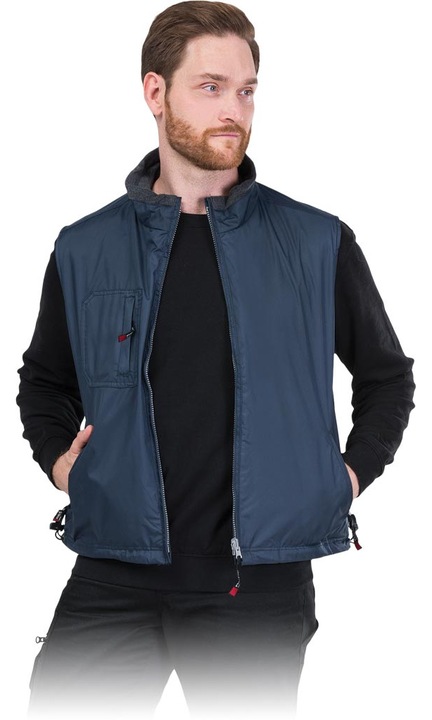 Vesta barbati, Poliester, Albastru, XL