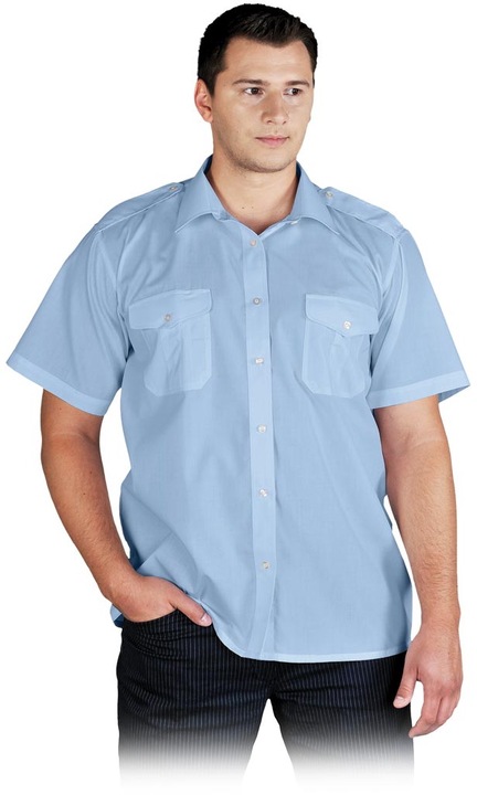 Camasa barbati, Bumbac/Poliester, Albastru