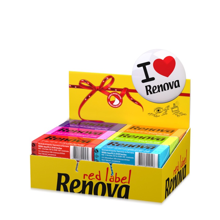 Set servetele albe Renova, 18 pachete