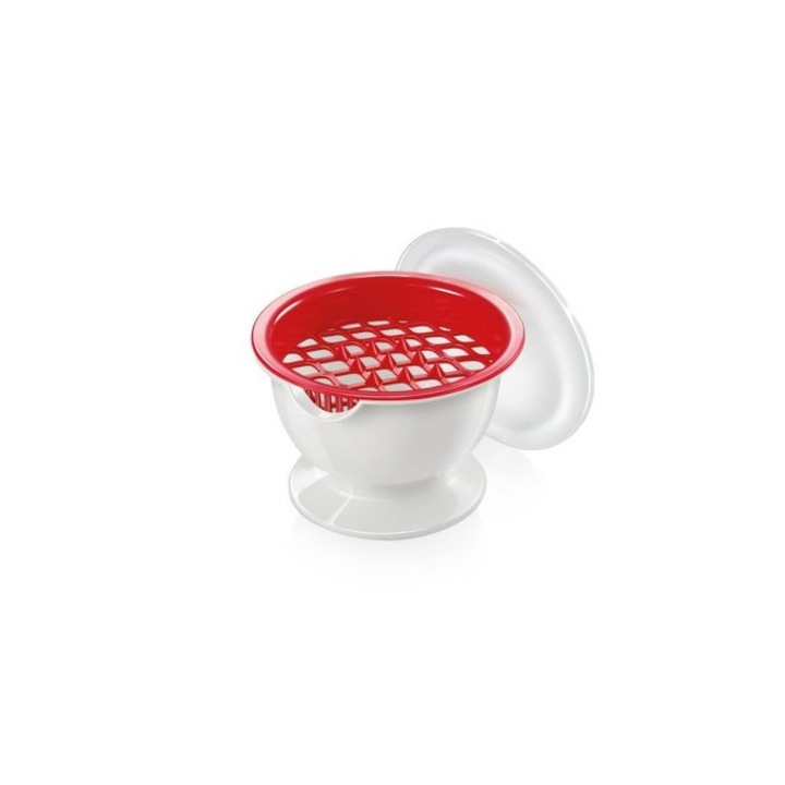 Separator de seminte rodie, Tescoma, Plastic, Alb/Rosu