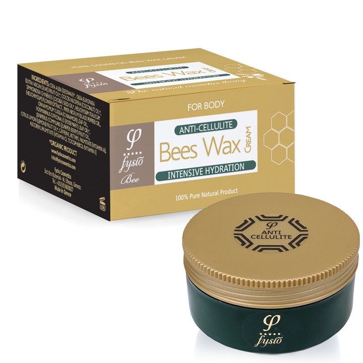 Crema anticelulitica, Fysio Cosmetics, Cu ceara de albine, 200ml