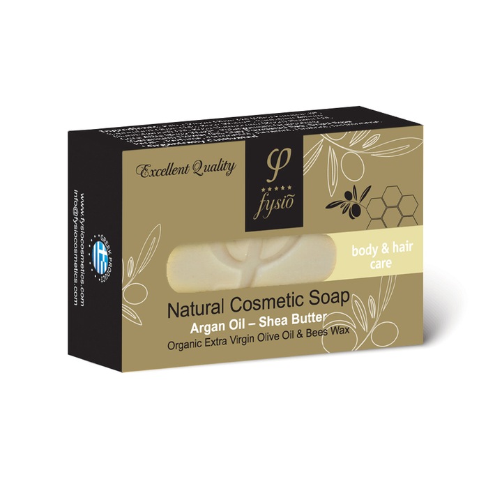 Sapun natural, Fysio Cosmetics, Ulei de argan/Unt de shea, 100g