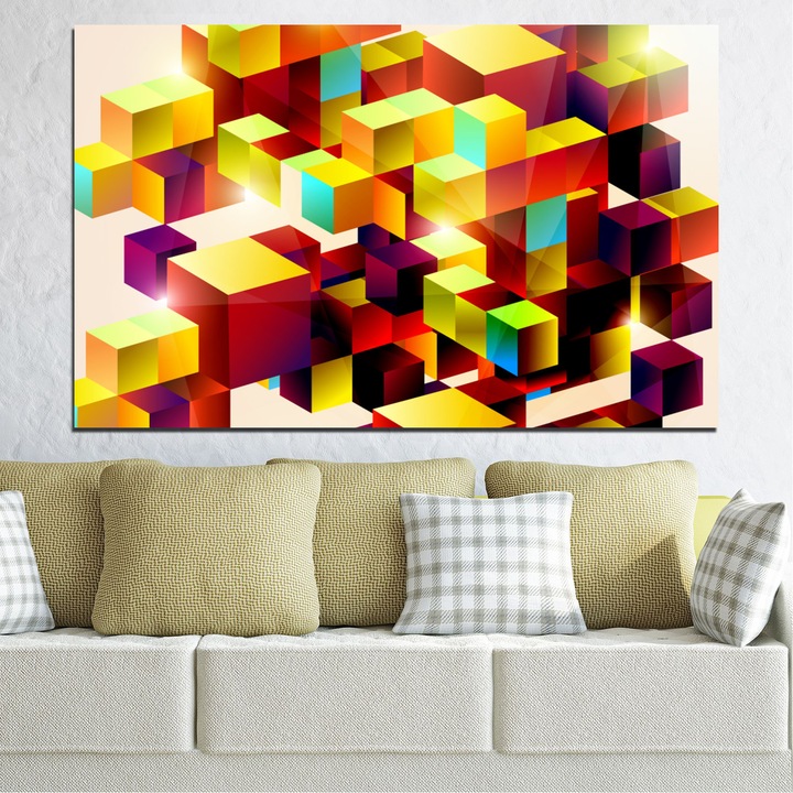 Декоративни панели Vivid Home от 1 част, Абстракция, PVC, 35x25 см, №0387