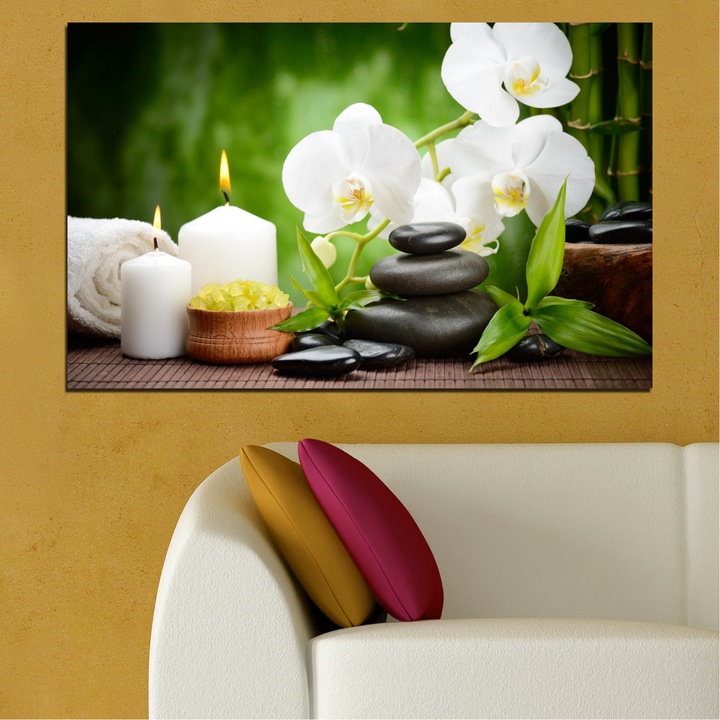 Декоративни панели Vivid Home от 1 част, Цветя, PVC, 35x25 см, №0451