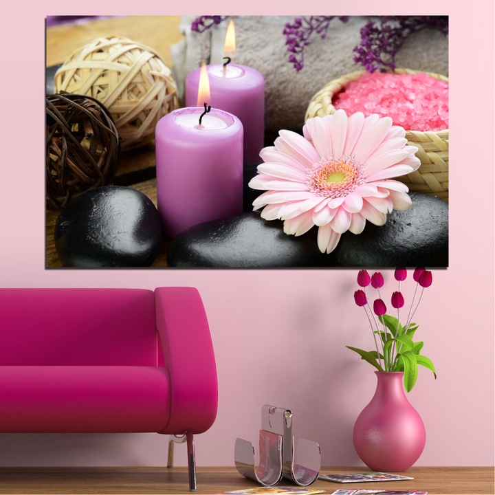 Картини пана Vivid Home от 1 част, Цветя, Канава, 150x100 см, №0453