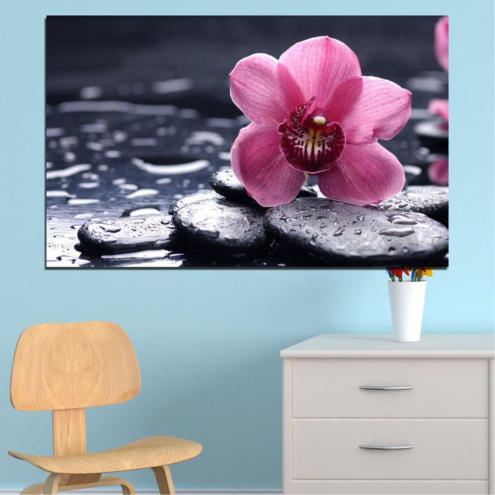 Декоративни панели Vivid Home от 1 част, Цветя, PVC, 35x25 см, №0458