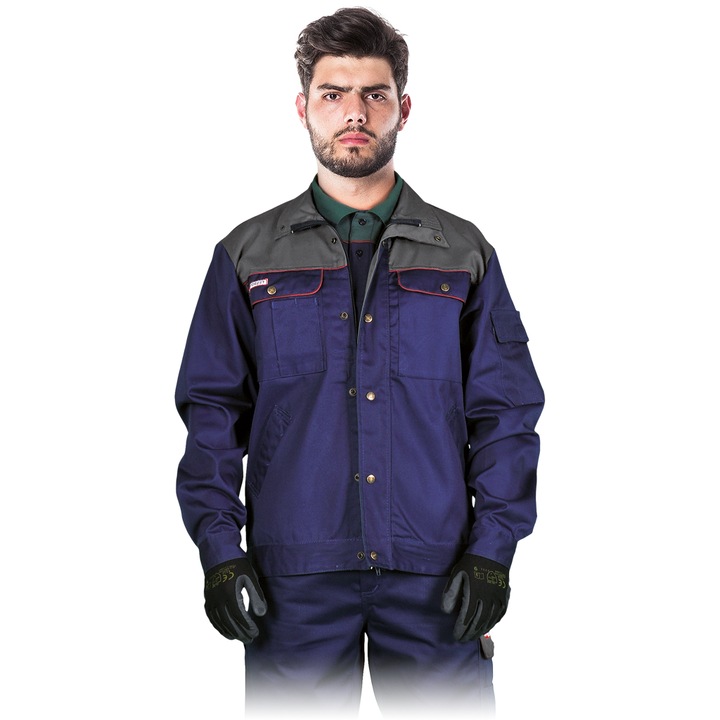 Jacheta de lucru, Poliester/Bumbac, Albastru inchis/Gri, L BFGS_L BFGS_L