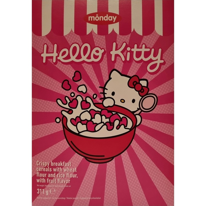 Monday Cereal, Hello Kitty reggelizőpehely, 311 g