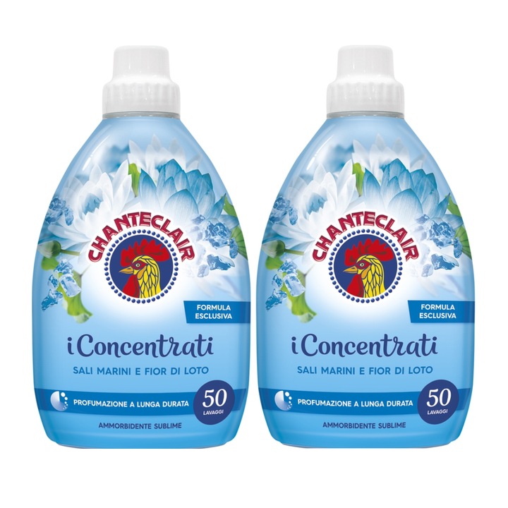 Комплект 2 х Chante Clair балсам за пране Лотосов цвят и морска сол, 1 л, 100 пранета