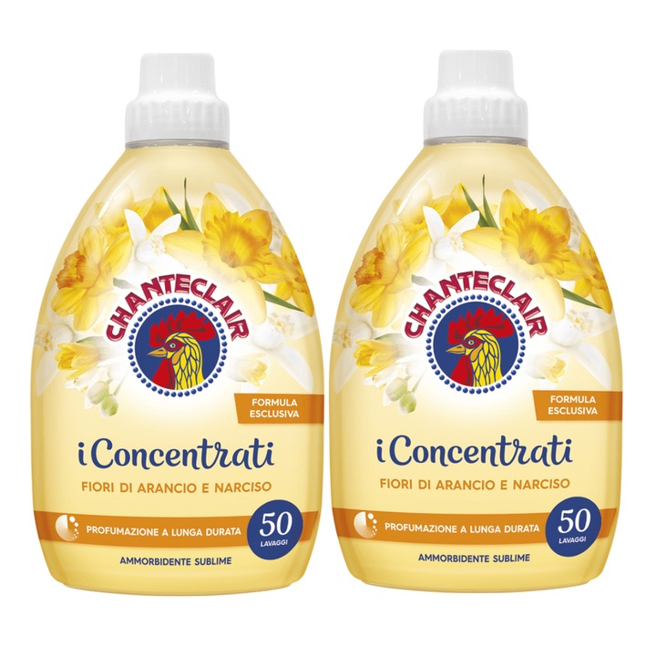Комплект 2 балсама Chante Clair, Портокалови цветя и нарциси, 1л, 100 пранета
