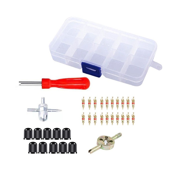 Kit complex pentru anvelopa masina sau bicicleta 33 piese Clasic
