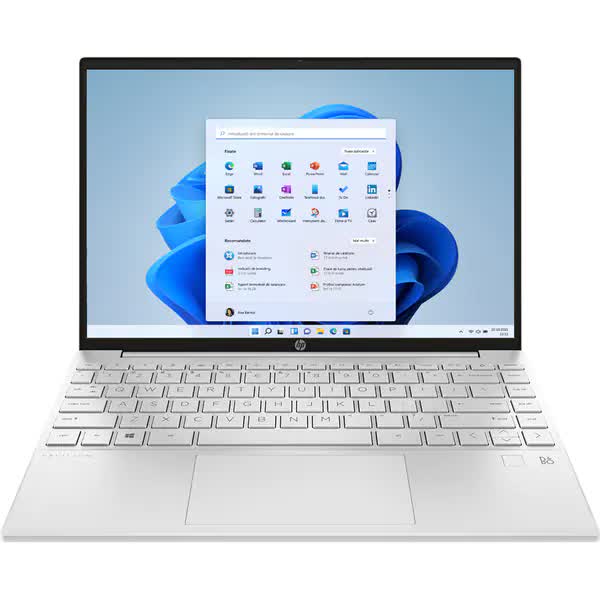 Laptop HP Pavilion Aero 13-be0030nq, AMD Ryzen 7 5800U pana la 4.4GHz, 13.3" WUXGA, 8GB, SSD 512GB, AMD Radeon, Windows 11 Home, Argintiu