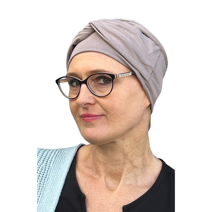 Női turbán, Éva, Bambusz, Univerzális, Krém