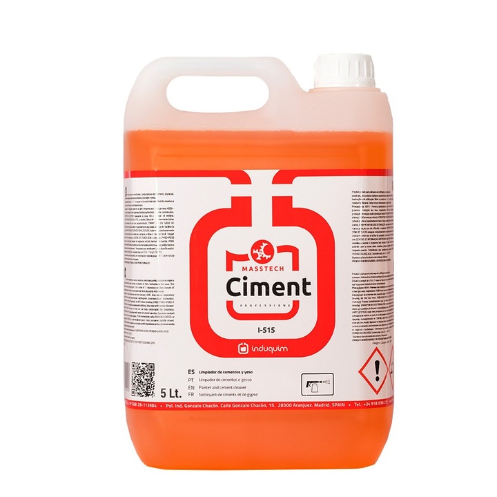 Solutie Profesionala Pentru Curatarea Si Indepartarea Resturilor De Ciment, Ipsos Si Derivatii Acestora, Ciment, 5L