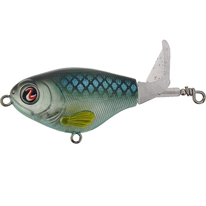 Повърхностна примамка River2Sea Whopper Plopper 60 6cm 6g Blue Blood 08, за риболов на костур, щука, лаврак или сом