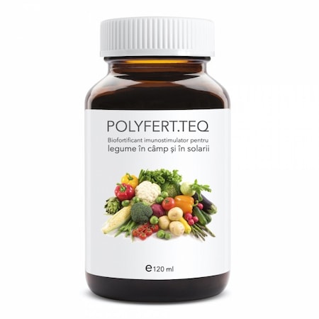 Biofortificant imunostimulator pentru legume in camp si solarii, arbusti si pomi fructiferi, POLYFERT.TEQ, 120 ml, SemPlus