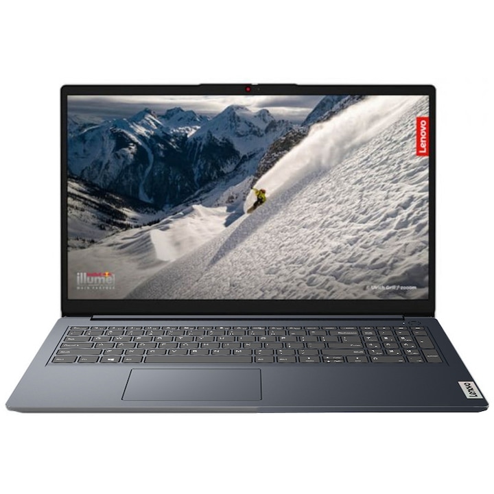 Lenovo IdeaPad 1 15AMN7 laptop AMD Ryzen™ 5 7520U processzorral 4,3 GHz-ig, 15,6" Full HD, 8 GB, 256 GB SSD, AMD Radeon Graphics, Windows 11 Home, Abyss Blue