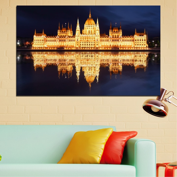 Декоративни панели Vivid Home от 1 част, Град, PVC, 35x25 см, №0116