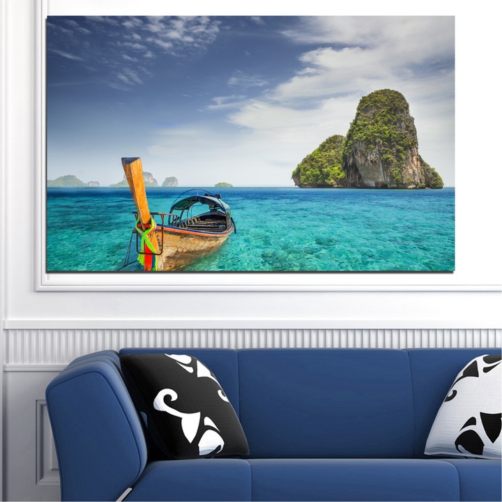 Картини пана Vivid Home от 1 част, Море, Канава, 70x45 см, №0133