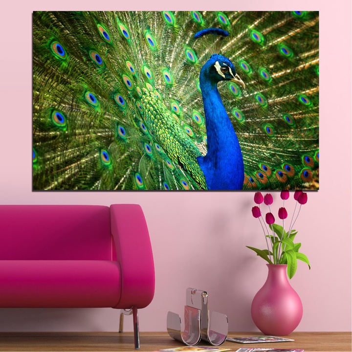 Декоративни панели Vivid Home от 1 част, Птици, PVC, 35x25 см, №0159