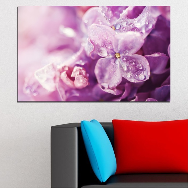 Декоративни панели Vivid Home от 1 част, Цветя, PVC, 35x25 см, №0170