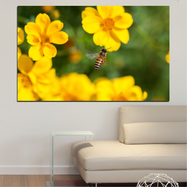 Декоративни панели Vivid Home от 1 част, Цветя, PVC, 35x25 см, №0188