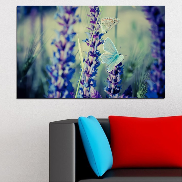 Декоративни панели Vivid Home от 1 част, Цветя, PVC, 35x25 см, №0190