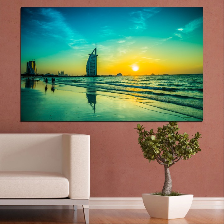 Декоративни панели Vivid Home от 1 част, Море, PVC, 35x25 см, №0191