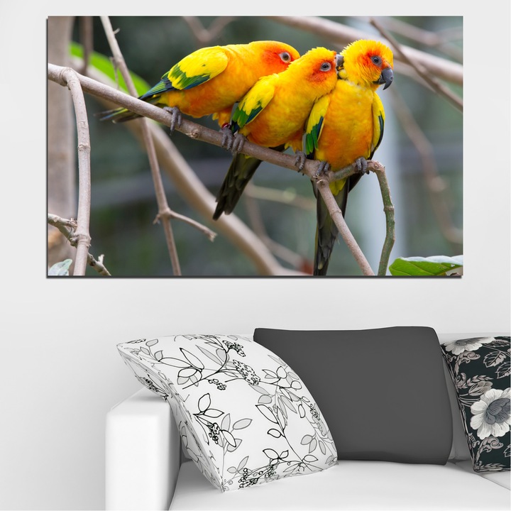 Декоративни панели Vivid Home от 1 част, Животни, PVC, 35x25 см, №0193