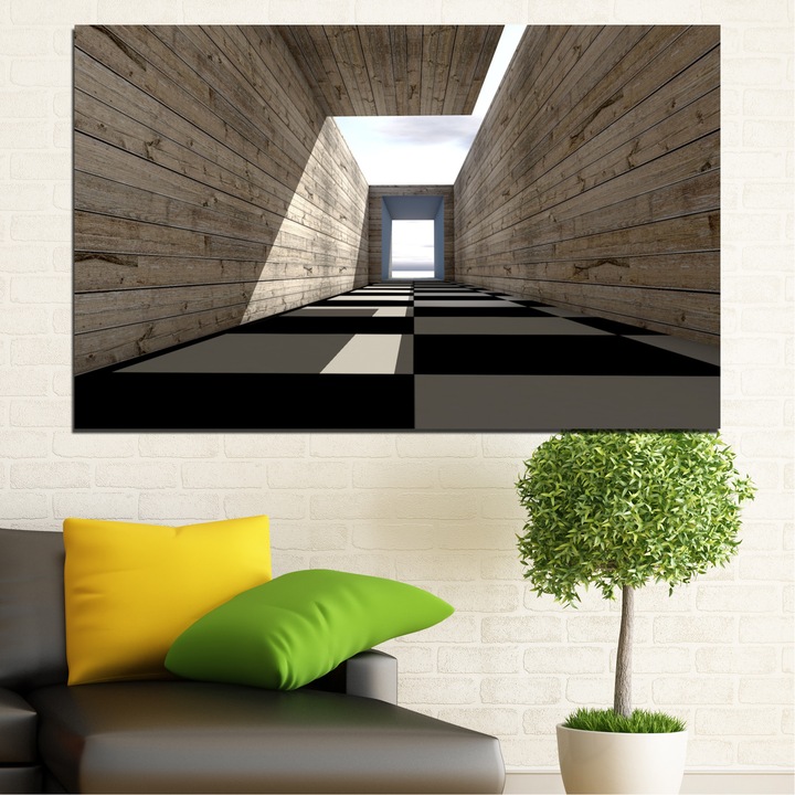 Декоративни панели Vivid Home от 1 част, Къща, PVC, 35x25 см, №0704