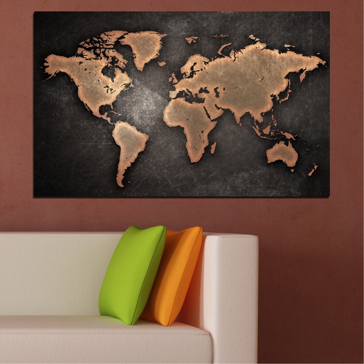 Декоративни панели Vivid Home от 1 част, География, PVC, 35x25 см, №0705