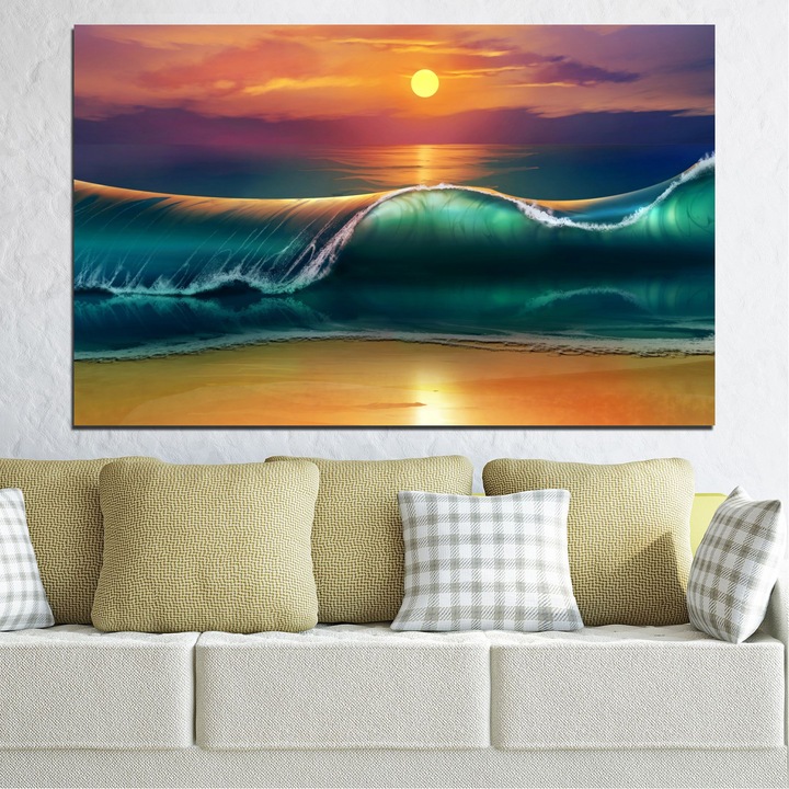 Декоративни панели Vivid Home от 1 част, Колаж, PVC, 35x25 см, №0341