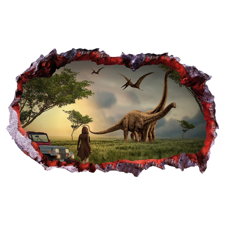 Dekoratív matrica dinoszauruszokkal, 85 cm, 4311ST-1