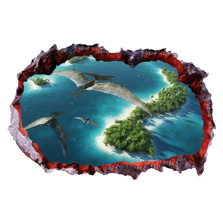 Dekoratív matrica dinoszauruszokkal, 85 cm, 4392ST-1