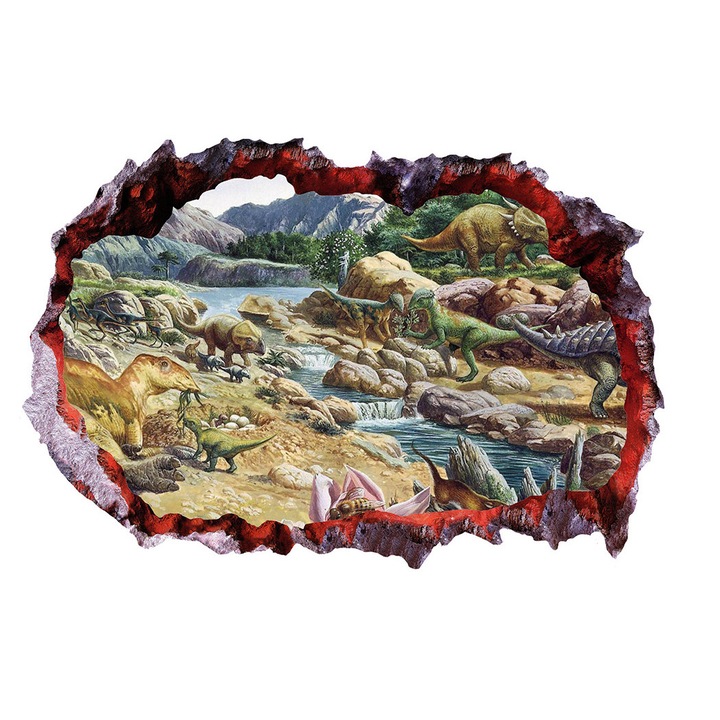 Dekoratív matrica dinoszauruszokkal, 85 cm, 4277ST-1