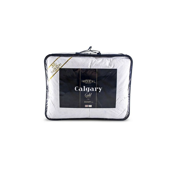 Pilota antialergica Imperial, AMW, Bumbac, 160 x 200 cm, Alb