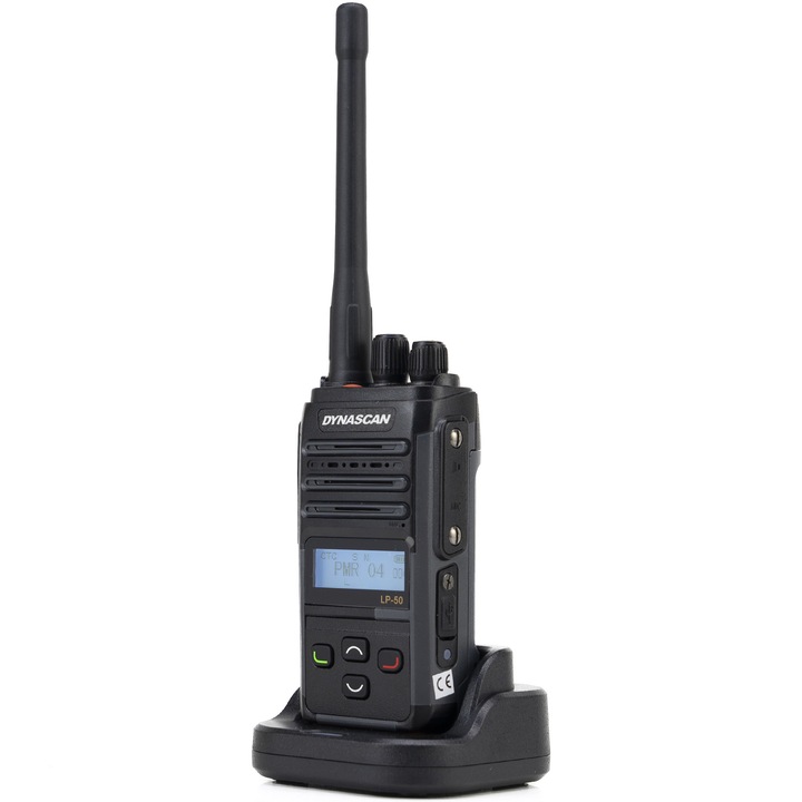 Преносима радиостанция PMR Dynascan LP-50, 16CH, Scan, Vox, CTCSS, DCS, 2000mAh батерия, IP67
