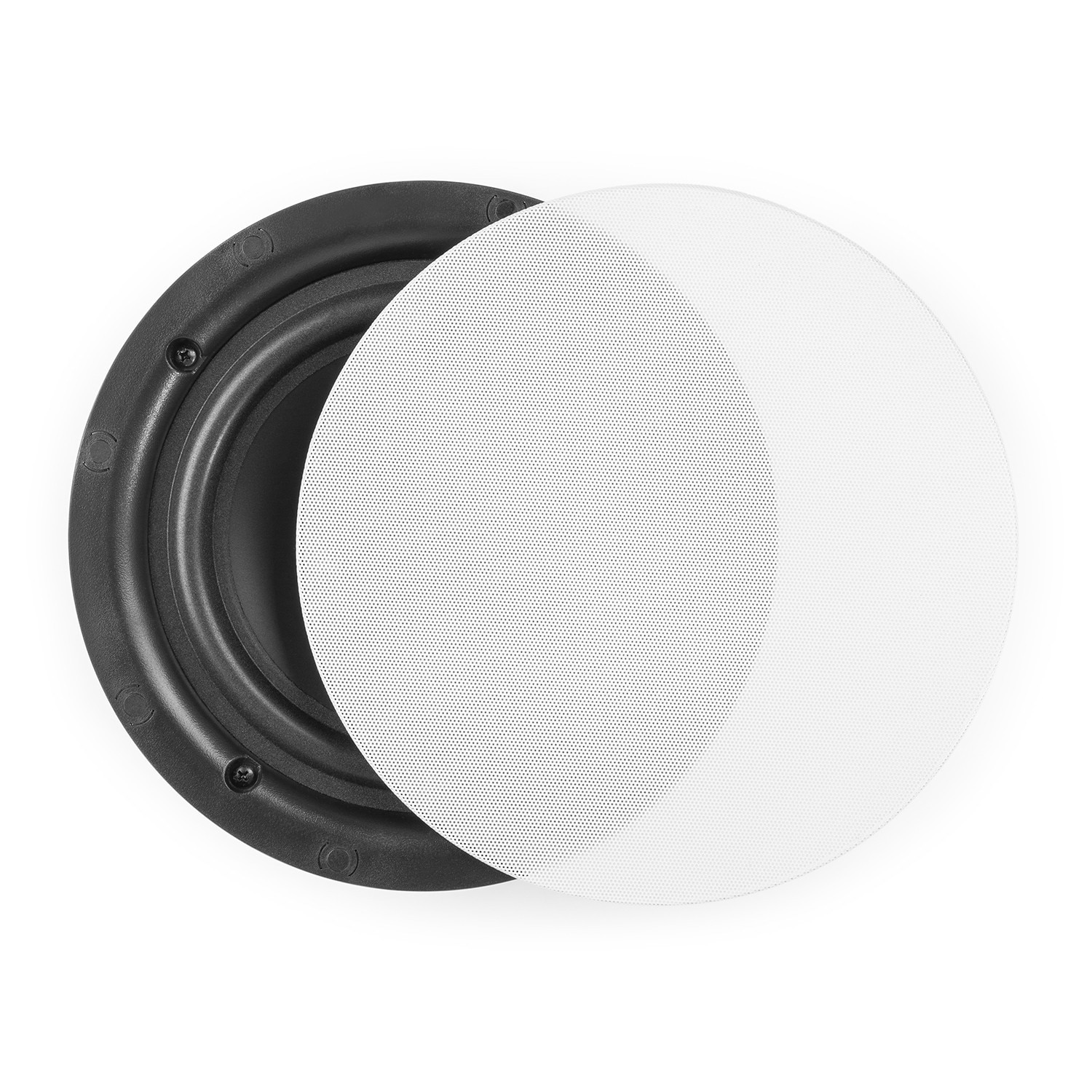 Difuzor amplificat incastrabil, 2 cai, 30W RMS, 6.5", Bluetooth, alb, rezistent la umiditate
