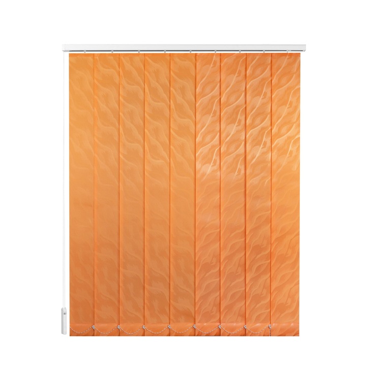 Jaluzele Verticale Textile, Portocaliu Deschis, L 165 cm X H 110 cm