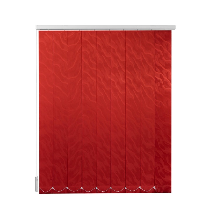Jaluzele Verticale Textile, Rosu, L 185 cm X H 150 cm