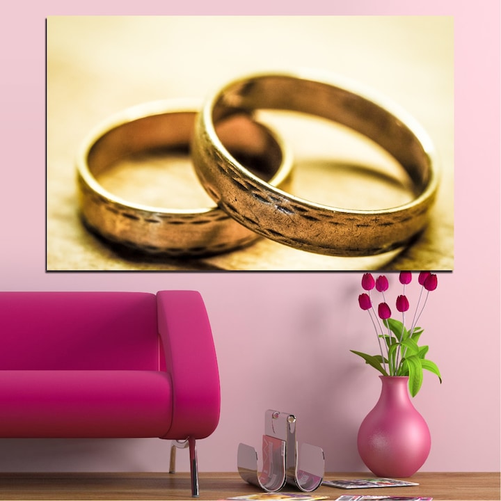 Декоративни панели Vivid Home от 1 част, Сватба, PVC, 35x25 см, №0618