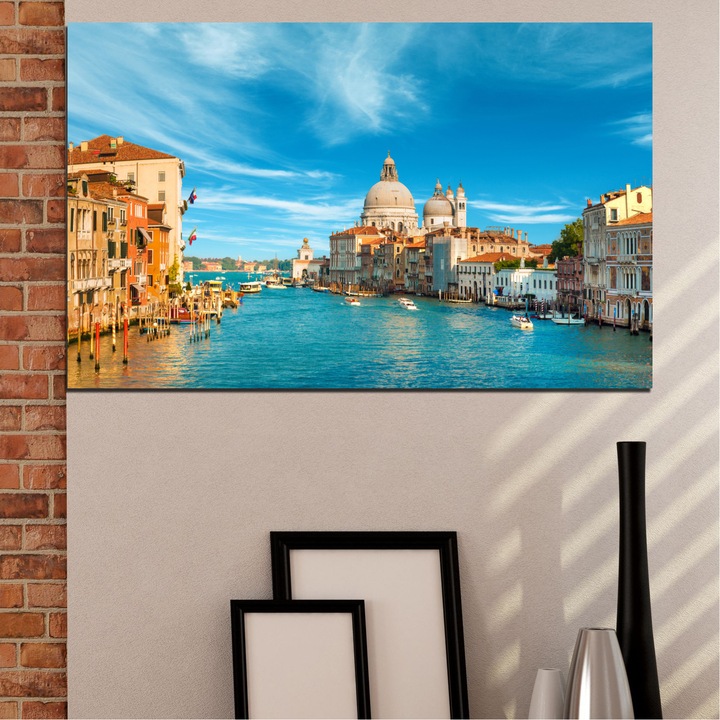 Картини пана Vivid Home от 1 част, Вода, Канава, 35x25 см, №0652