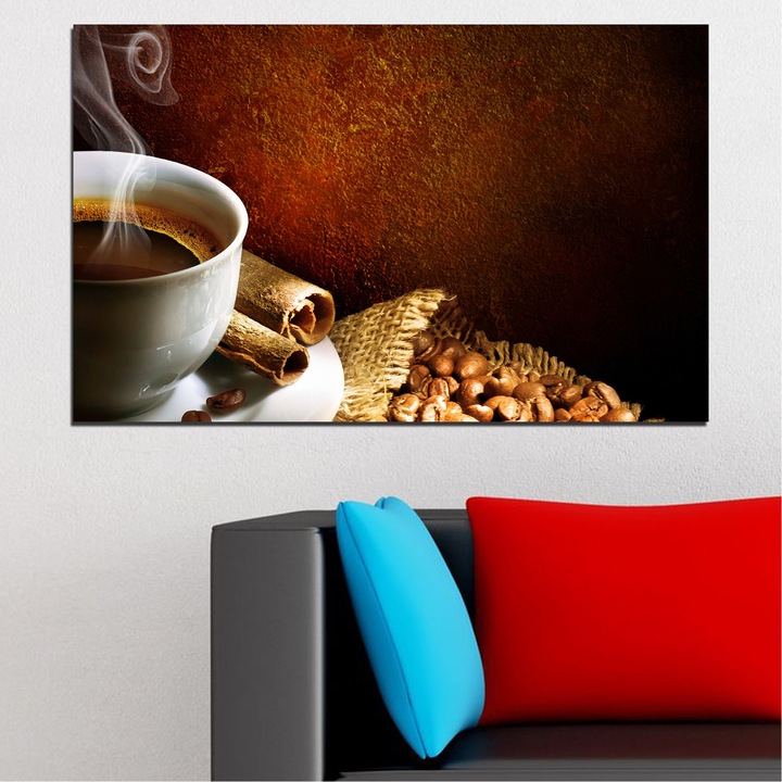 Декоративни панели Vivid Home от 1 част, Кафе, PVC, 35x25 см, №0656