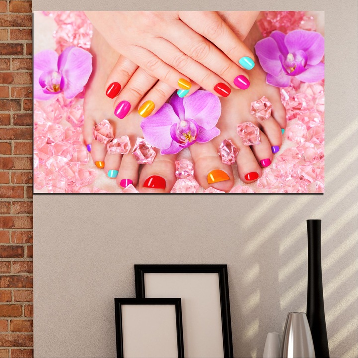 Декоративни панели Vivid Home от 1 част, Орхидея, PVC, 35x25 см, №0692