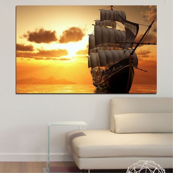 Декоративни панели Vivid Home от 1 част, Пейзаж, PVC, 35x25 см, №0693