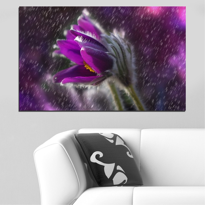 Декоративни панели Vivid Home от 1 част, Цветя, PVC, 35x25 см, №0694