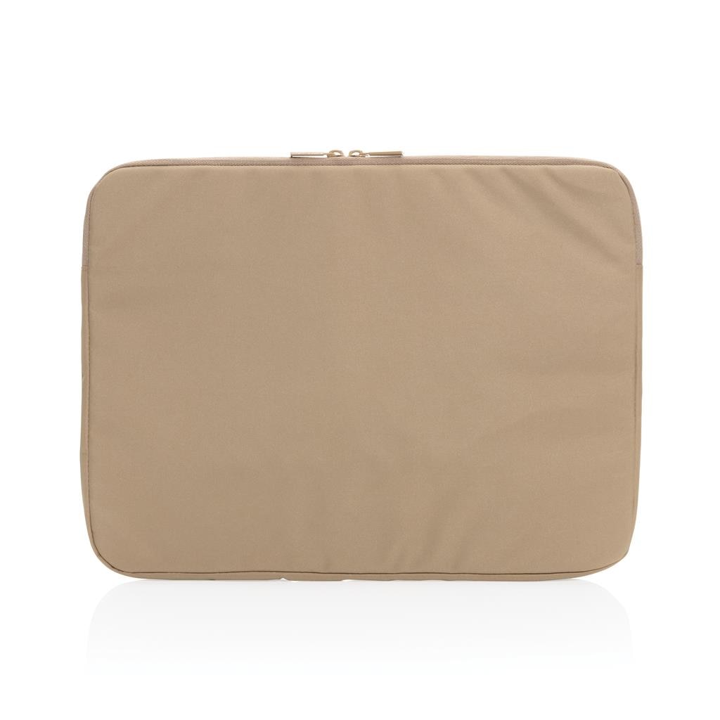 Husa de laptop Zao, Ronic, compatibila laptop Apple MacBook Air, MacBook Pro Touch Bar din poliester reciclat, 15.6" Inch, 40 x 29 x 2 cm, crem