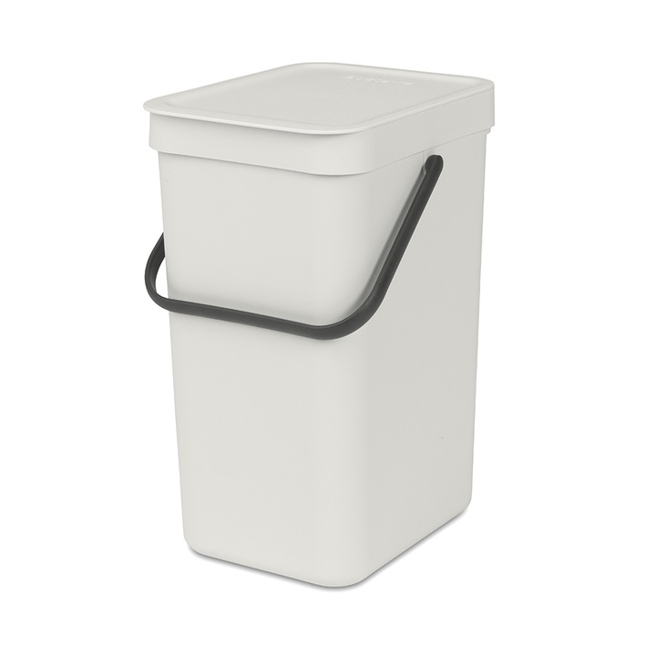 Кош за смет за разделно събиране Brabantia Sort&Go, 12L, Light Grey, Светло сив